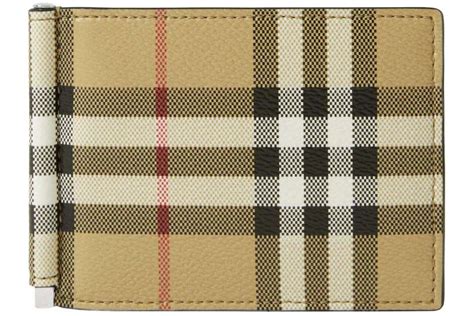 money clip wallet burberry|burberry check bifold wallet.